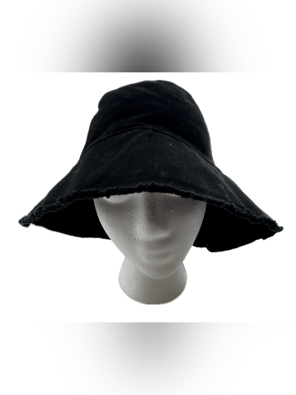 NWT Old Navy Black Sun Hat Wide Brim Bucket Hat Size S/M